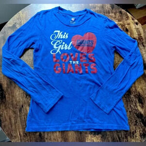 NFL | Little girls, New York Giants football t-shirt. Size: M (10-12)